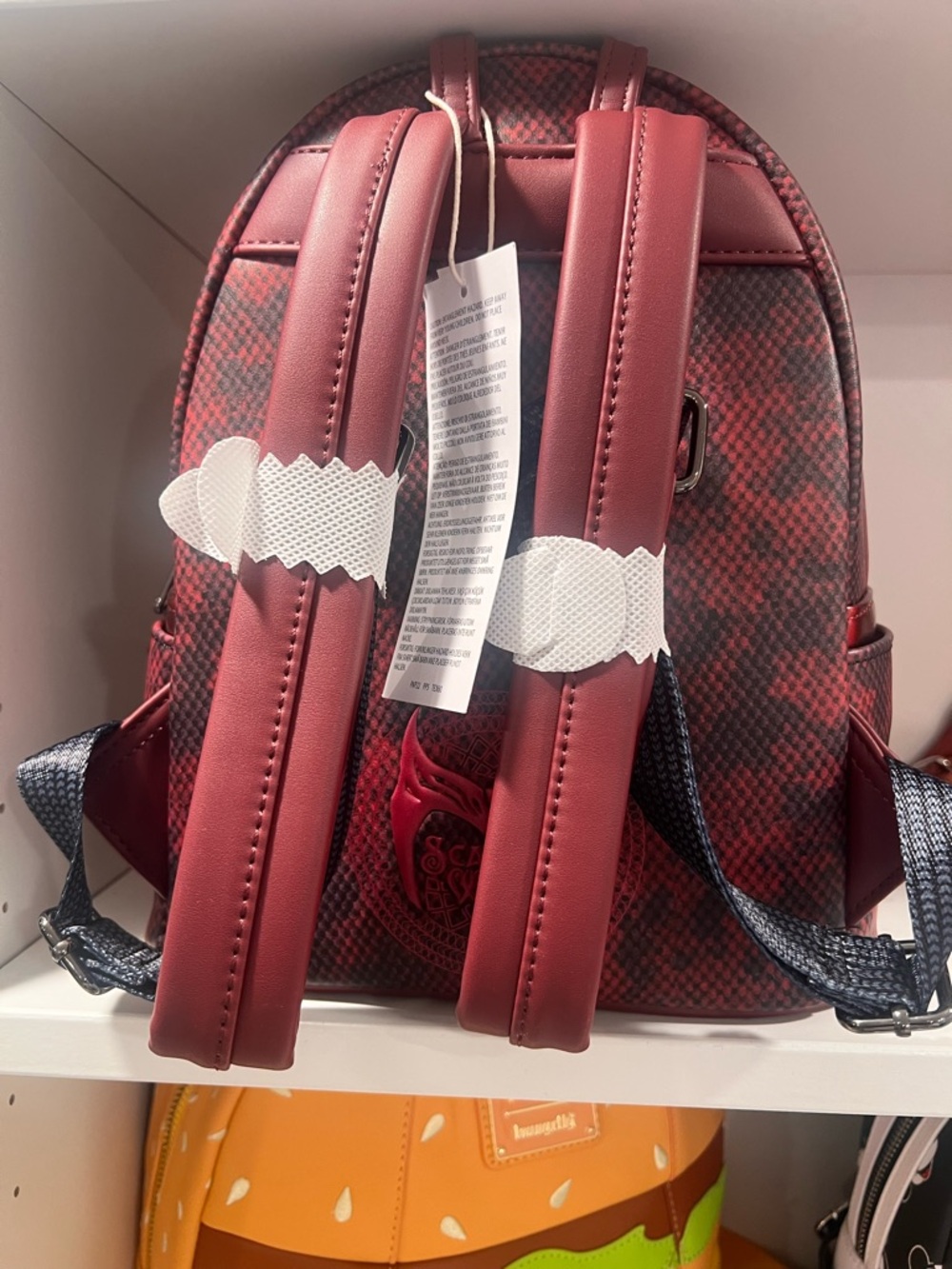 Loungefly Marvel Red Symbiote Mini Backpack - Picture 2 of 2